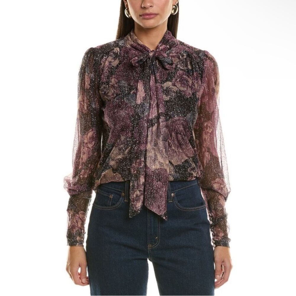 Anthropologie Bishop + Young Palomino Tie-Neck Top | NWT | small